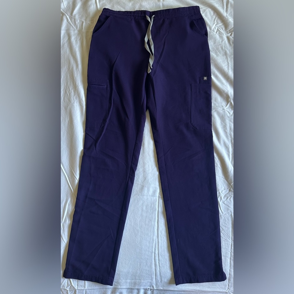 FIGS Skinny Yola Purple Scrub Pants